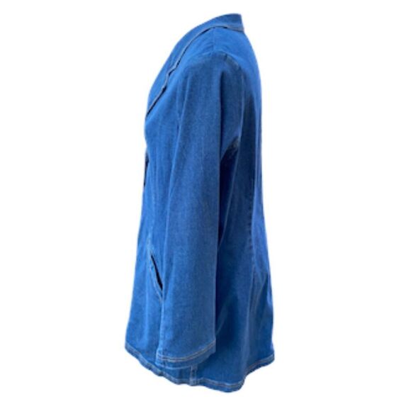 Orvis Women’s Denim Car Coat/Blazer 3 Button Front Sz. 18 - Picture 6 of 13